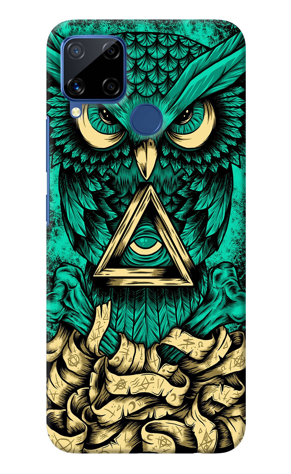 Green Owl Realme C15 Back Cover