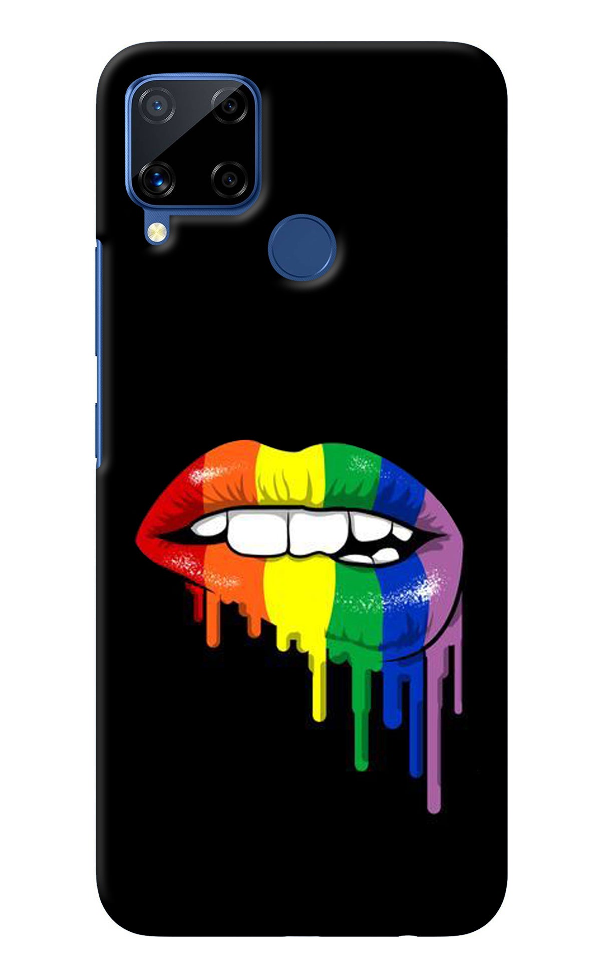 Lips Biting Realme C15 Back Cover