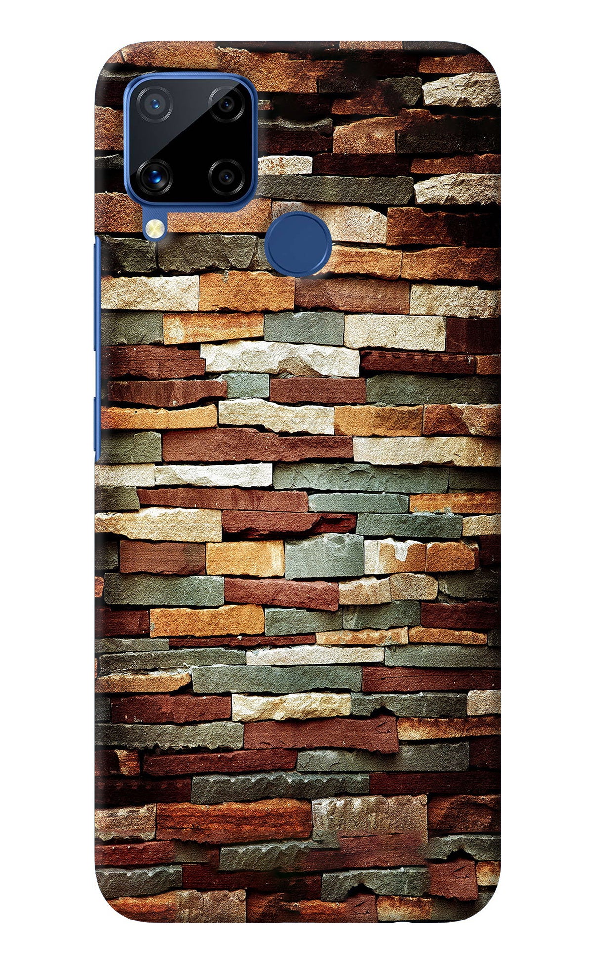 Bricks Pattern Realme C15 Back Cover