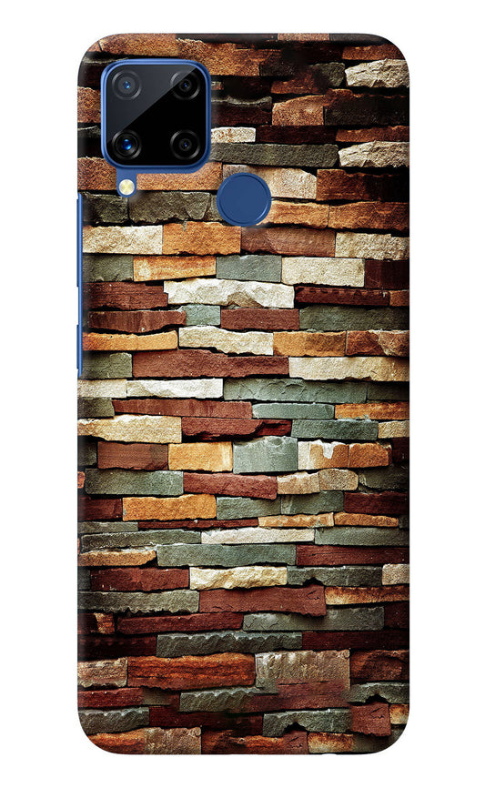 Bricks Pattern Realme C15 Back Cover