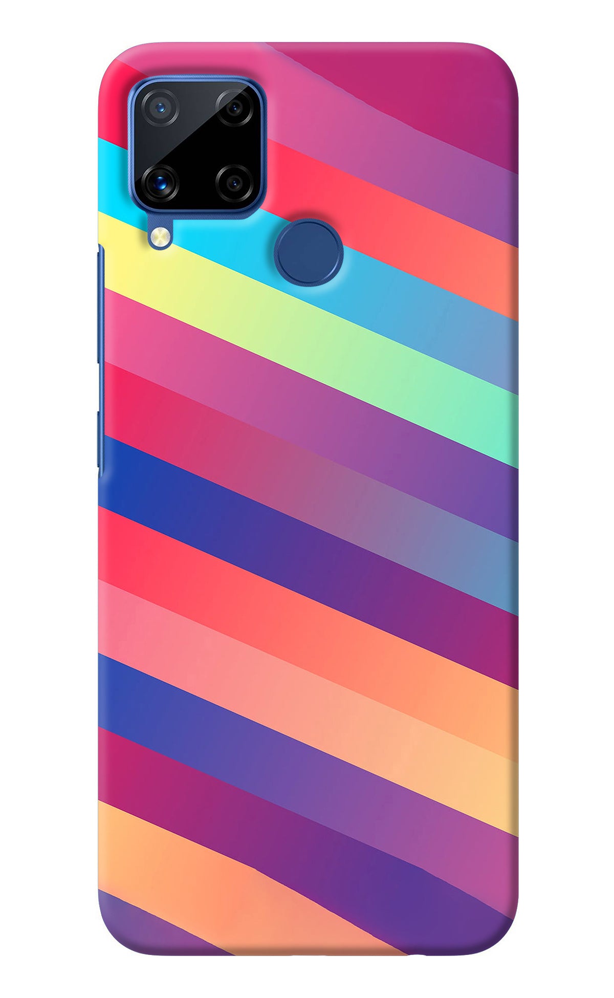 Stripes color Realme C15 Back Cover