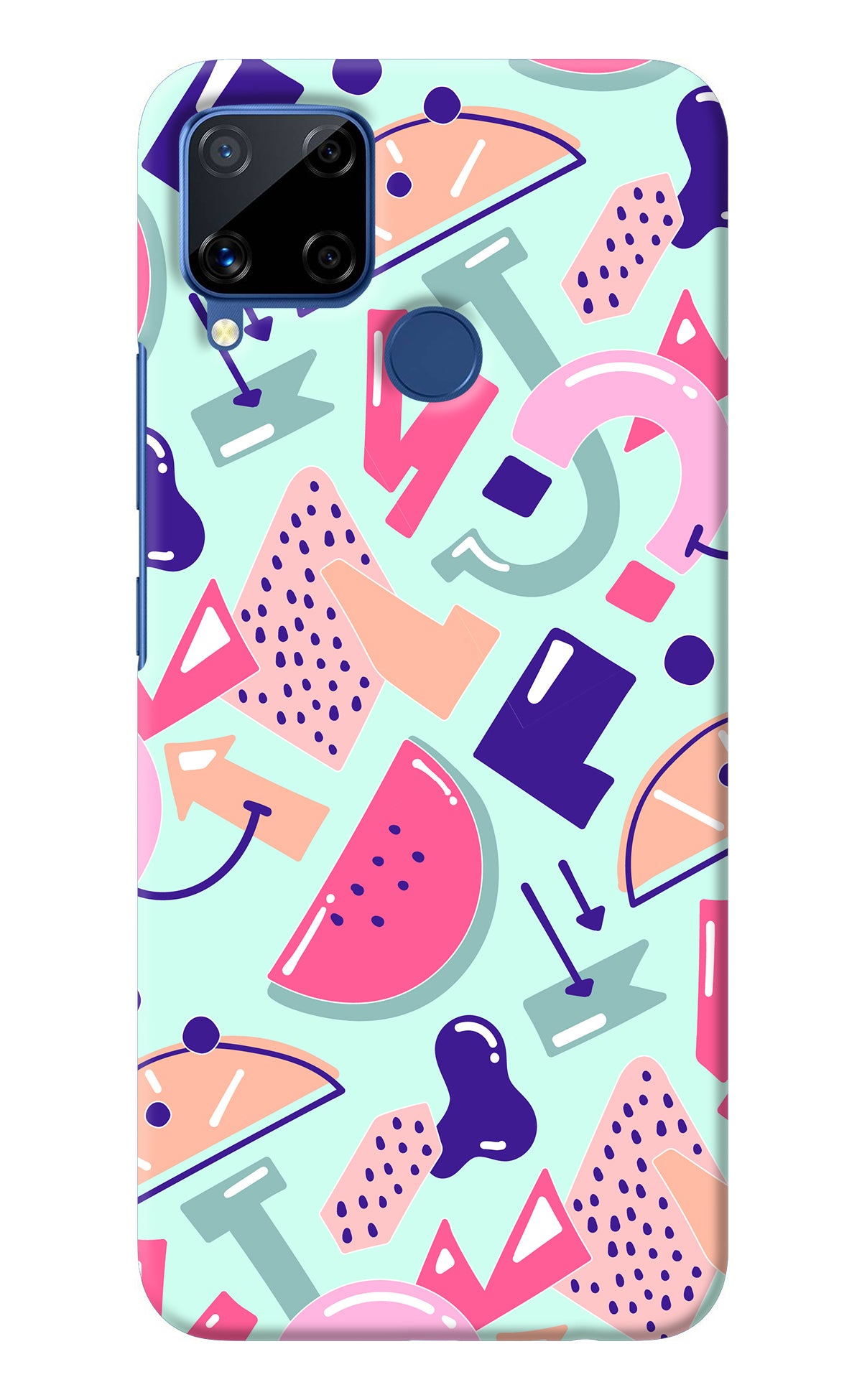 Doodle Pattern Realme C15 Back Cover