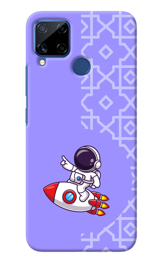 Cute Astronaut Realme C15 Back Cover