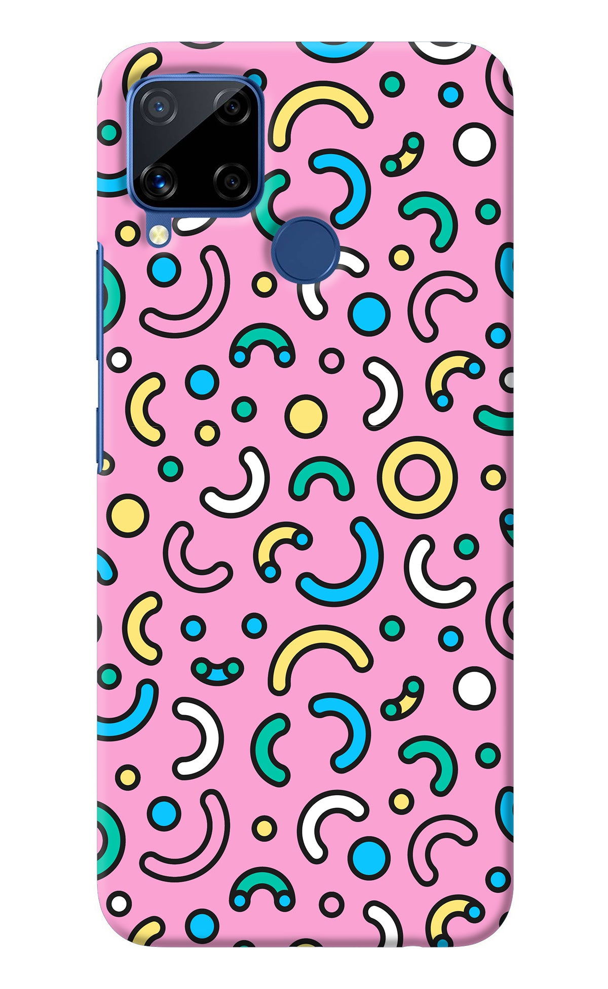 Memphis Design Realme C15 Back Cover