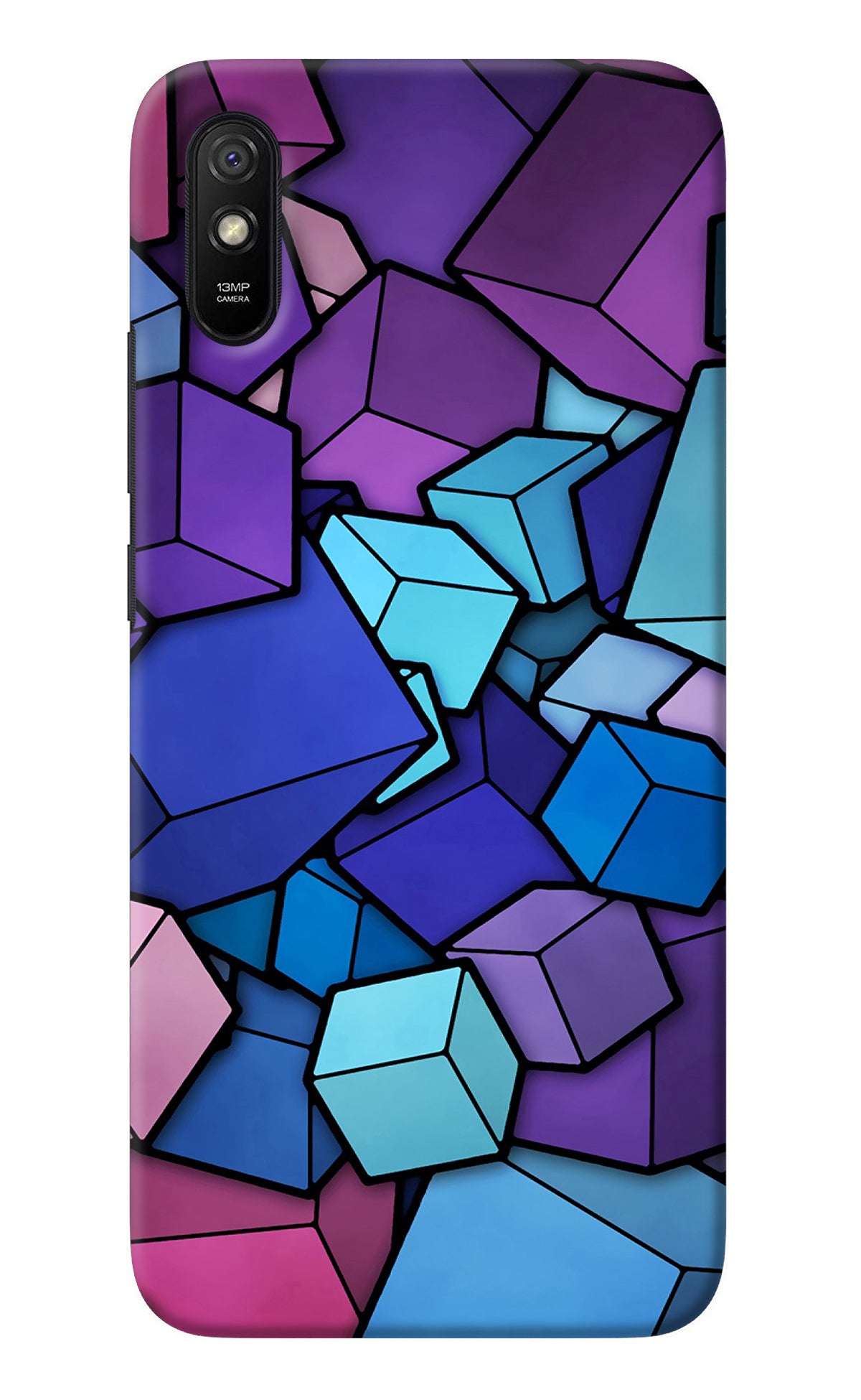 Cubic Abstract Redmi 9A/9i Back Cover