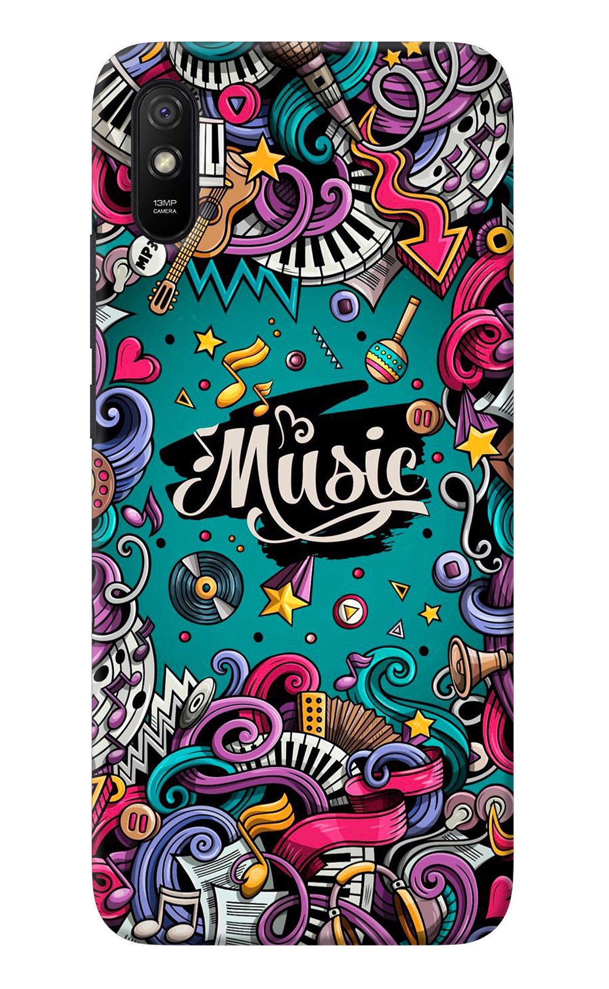 Music Graffiti Redmi 9A/9i Back Cover