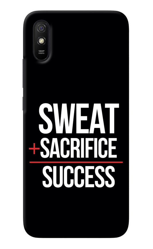 Sweat Sacrifice Success Redmi 9A/9i Back Cover