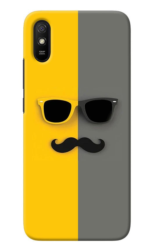 Sunglasses with Mustache Redmi 9A/9i Back Cover