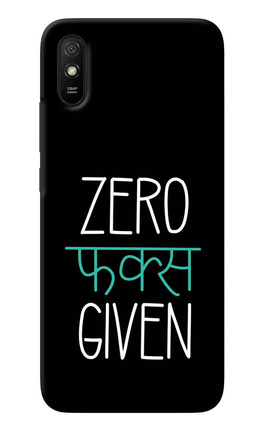 Zero Fucks Given Redmi 9A/9i Back Cover