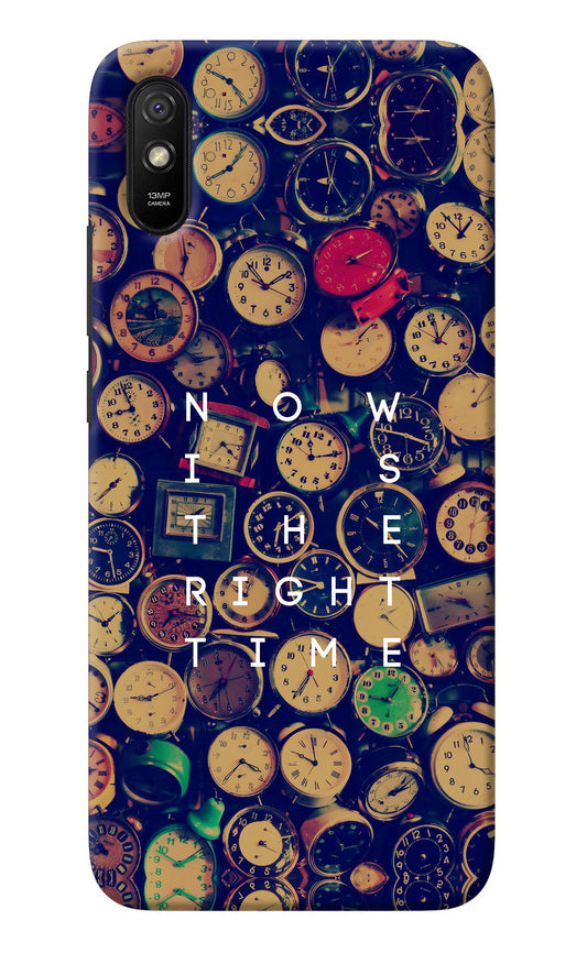 Now is the Right Time Quote Redmi 9A/9i Back Cover