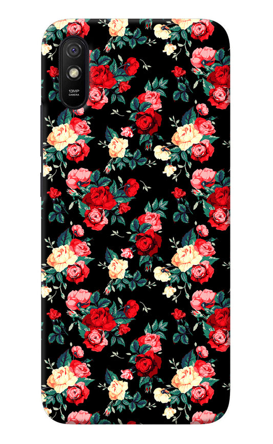 Rose Pattern Redmi 9A/9i Back Cover