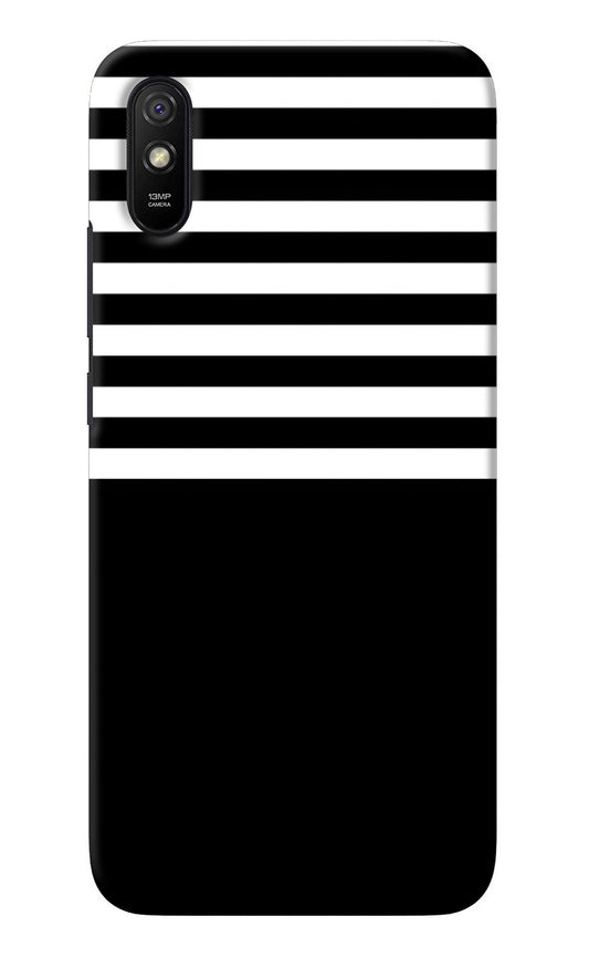 Black and White Print Redmi 9A/9i Back Cover