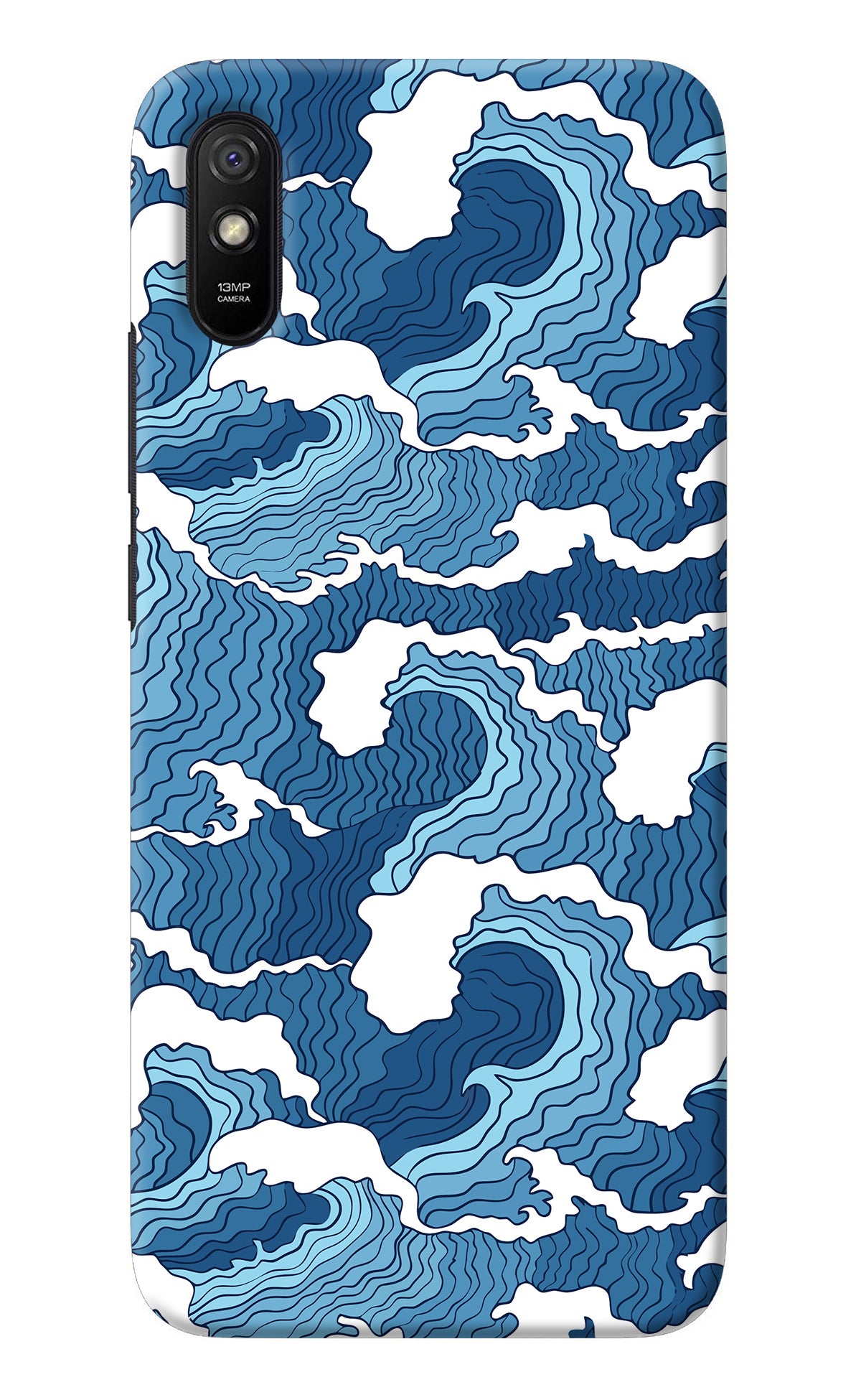 Blue Waves Redmi 9A/9i Back Cover