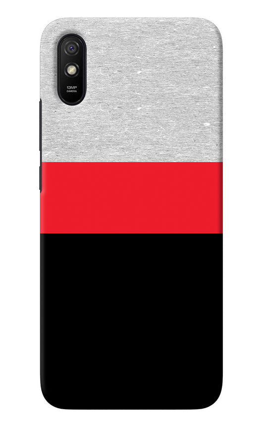 Tri Color Pattern Redmi 9A/9i Back Cover