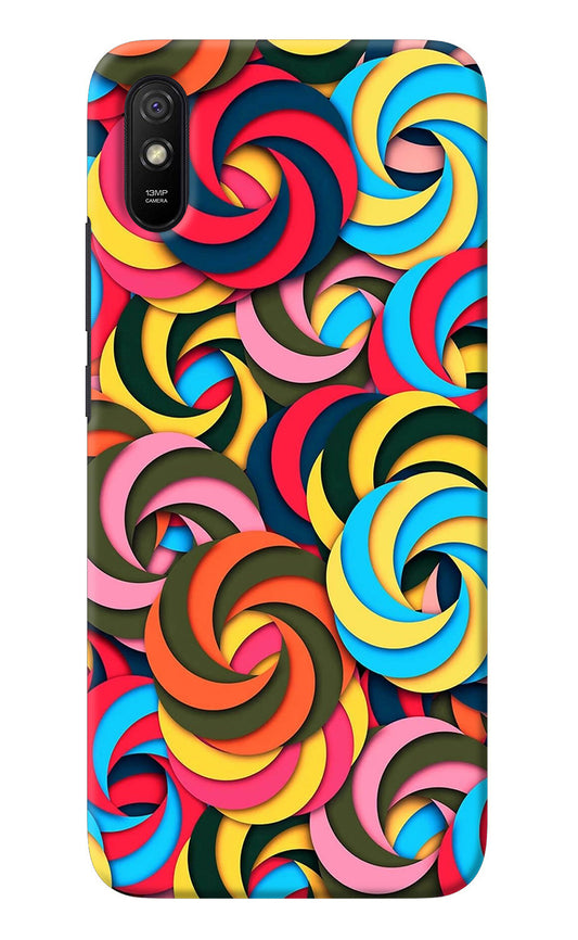 Spiral Pattern Redmi 9A/9i Back Cover