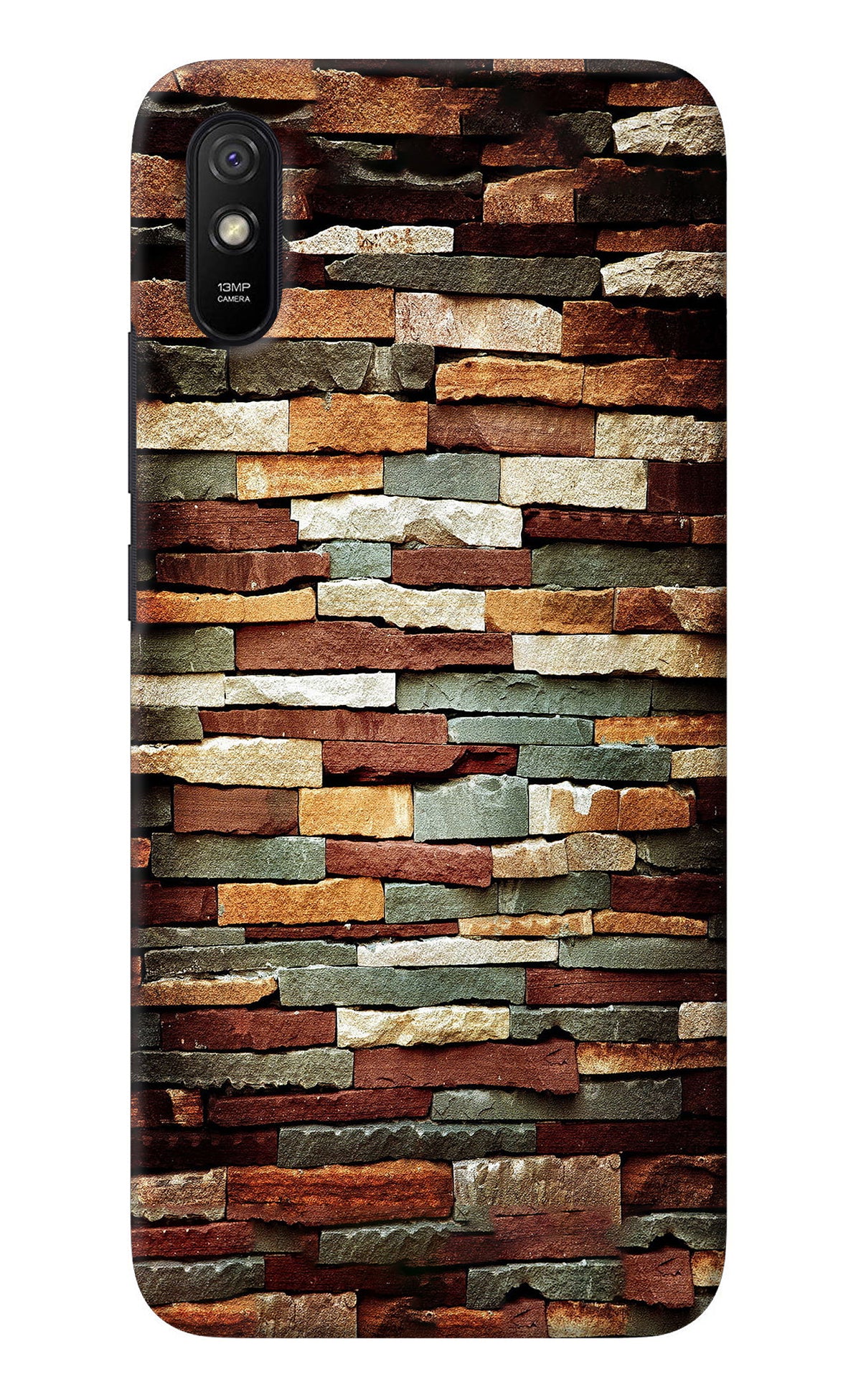 Bricks Pattern Redmi 9A/9i Back Cover