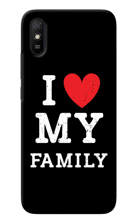 I Love My Family Redmi 9A/9i Back Cover