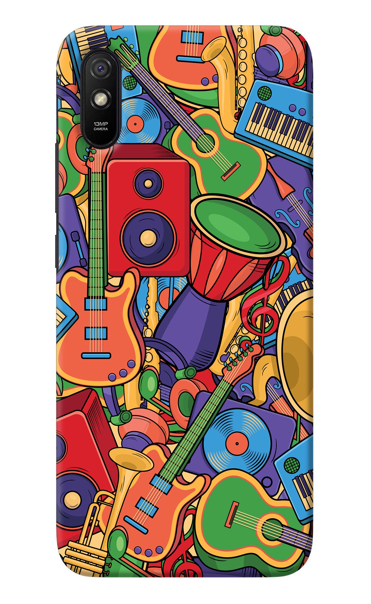 Music Instrument Doodle Redmi 9A/9i Back Cover