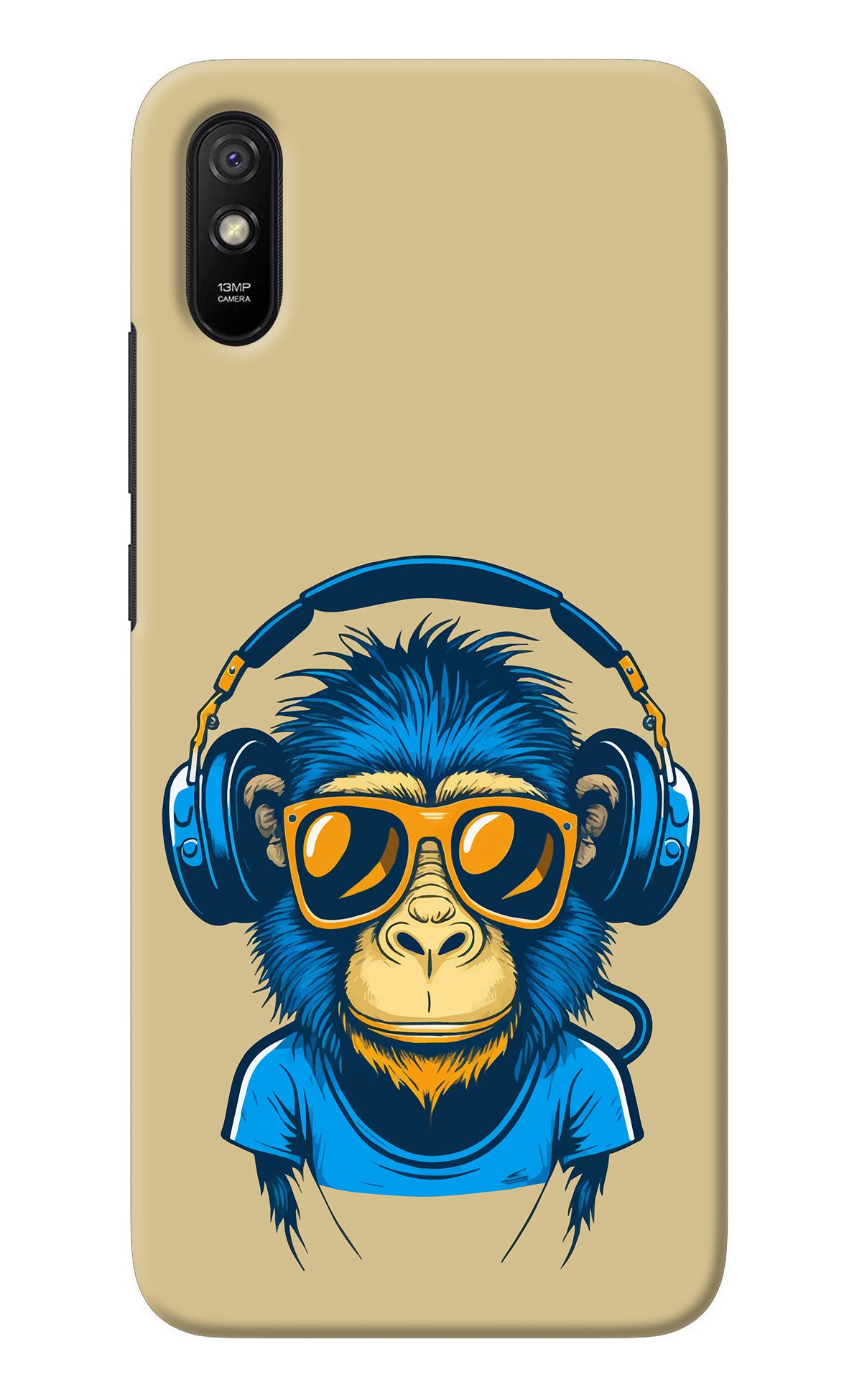 Monkey Headphone Redmi 9A/9i Back Cover