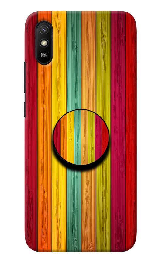 Multicolor Wooden Redmi 9A/9i Pop Case