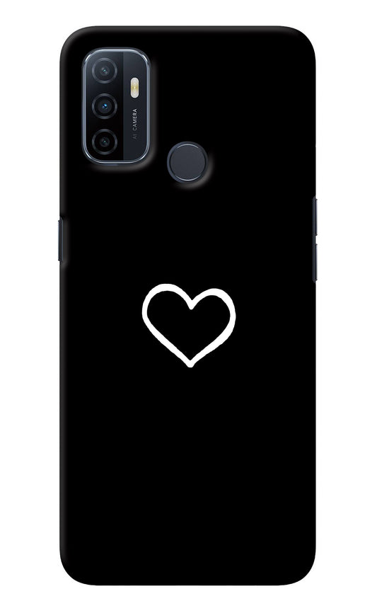Heart Oppo A53 2020 Back Cover
