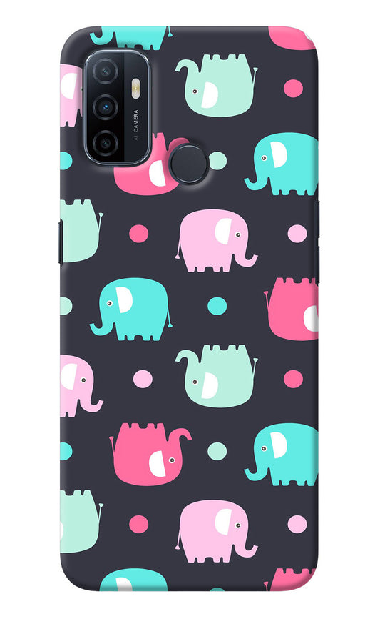 Elephants Oppo A53 2020 Back Cover
