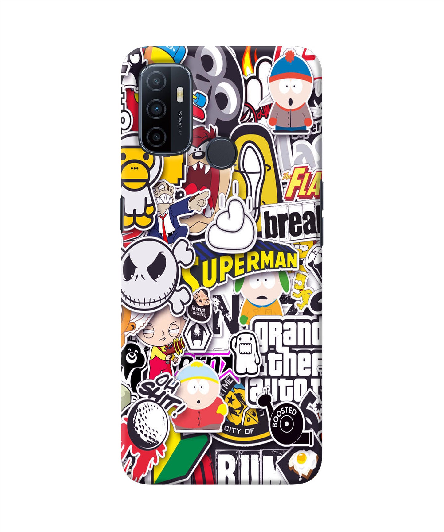 Sticker Bomb Oppo A53 2020 Back Cover