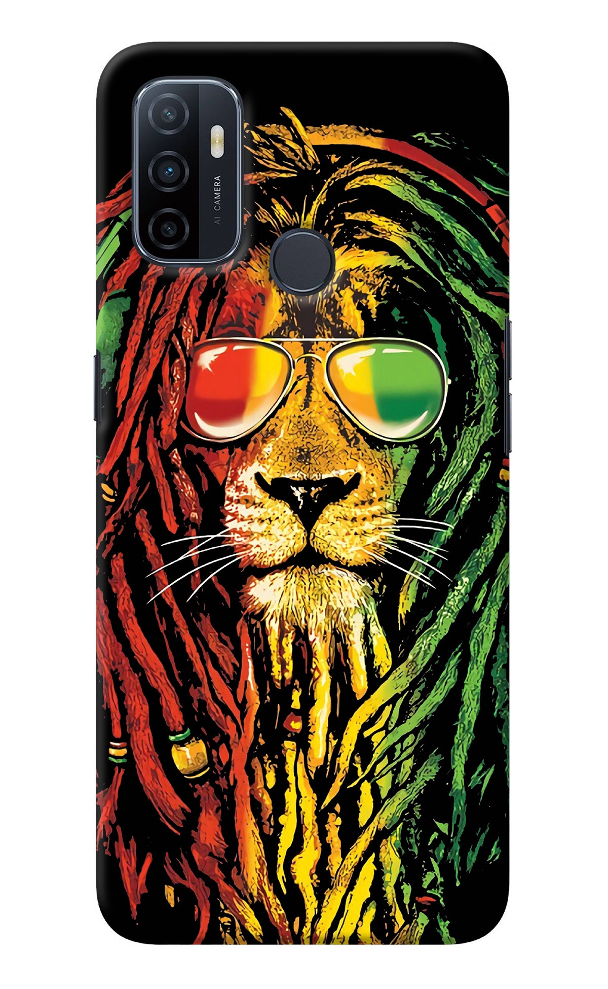 Rasta Lion Oppo A53 2020 Back Cover