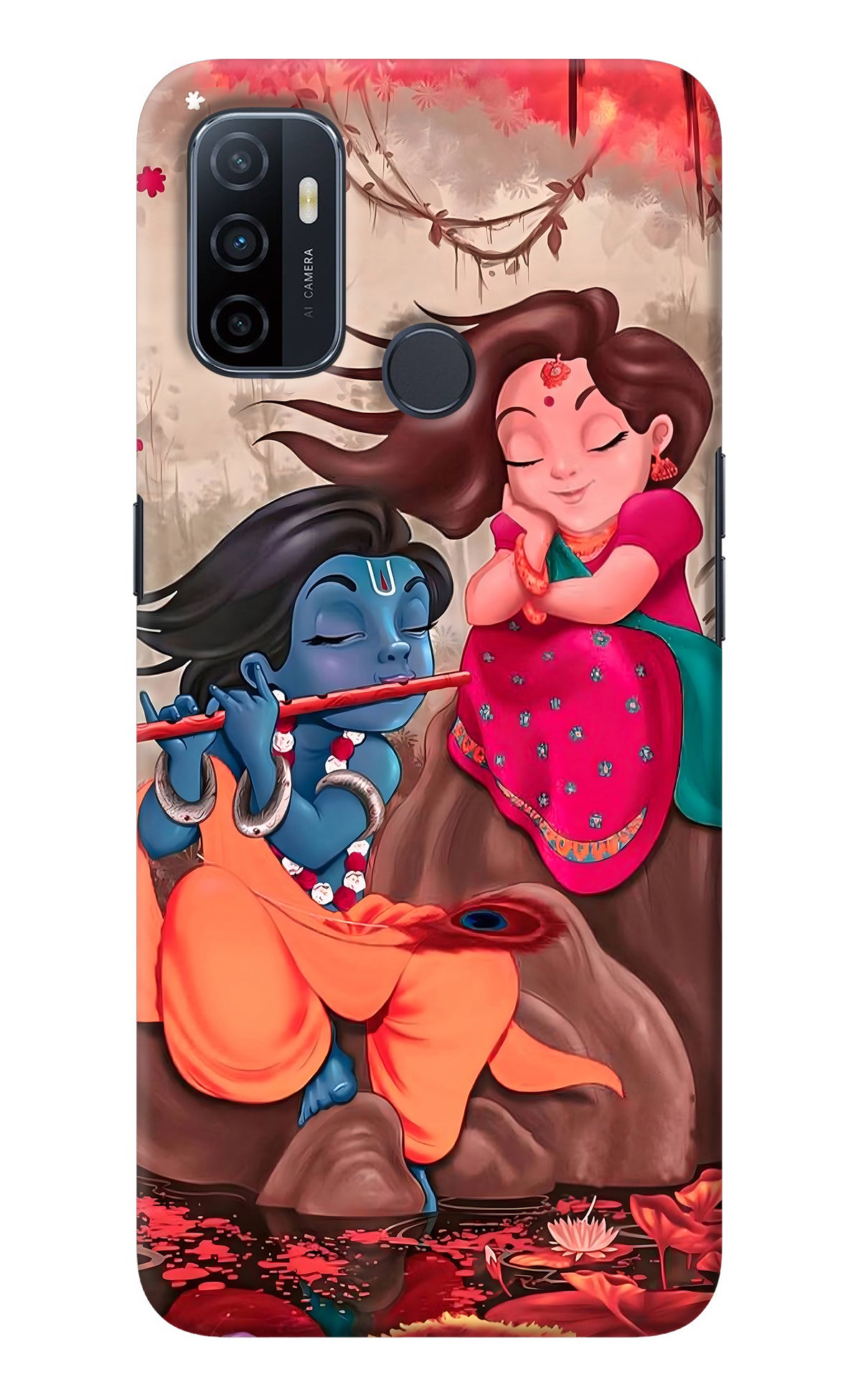 Radhe Krishna Oppo A53 2020 Back Cover