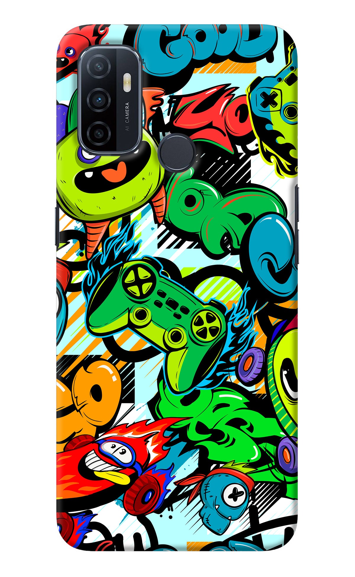 Game Doodle Oppo A53 2020 Back Cover
