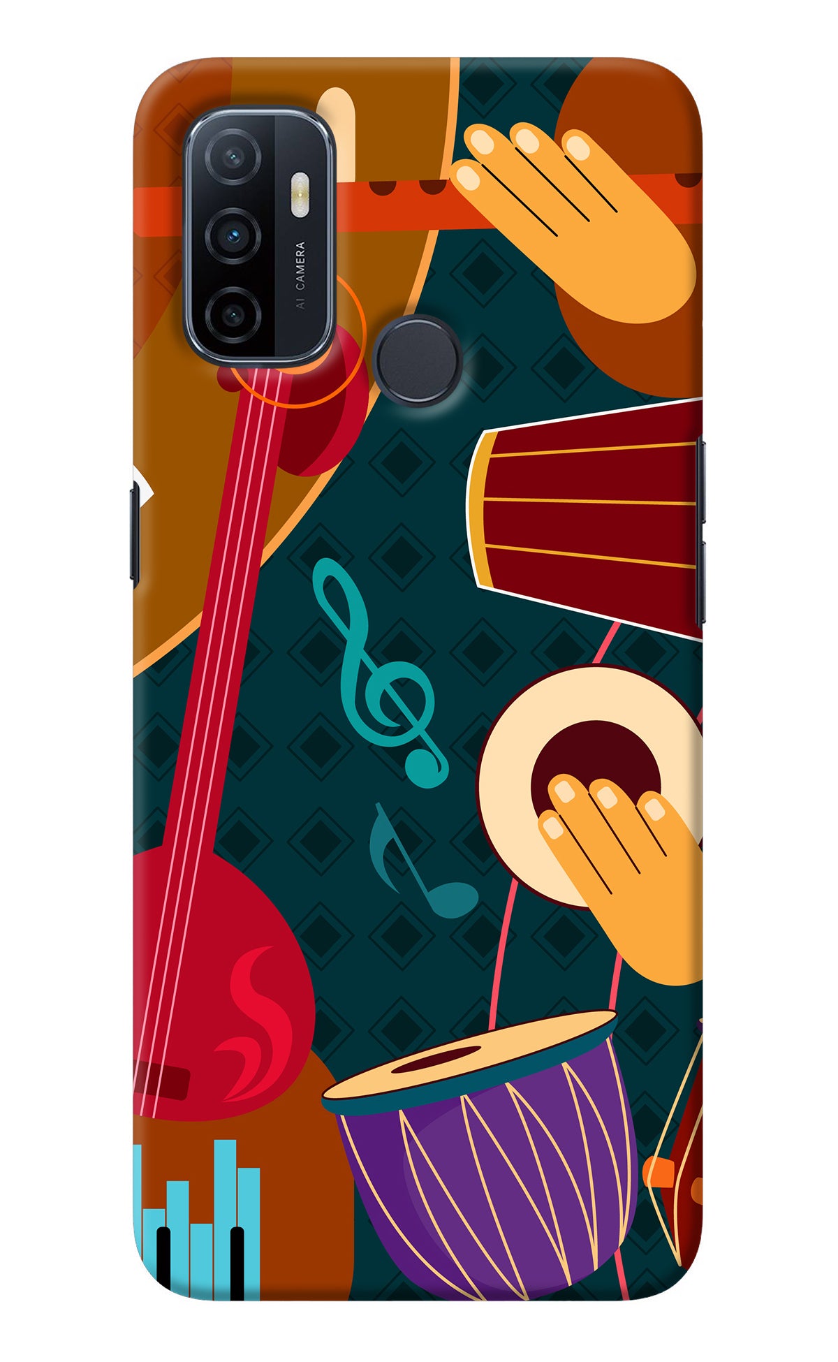 Music Instrument Oppo A53 2020 Back Cover