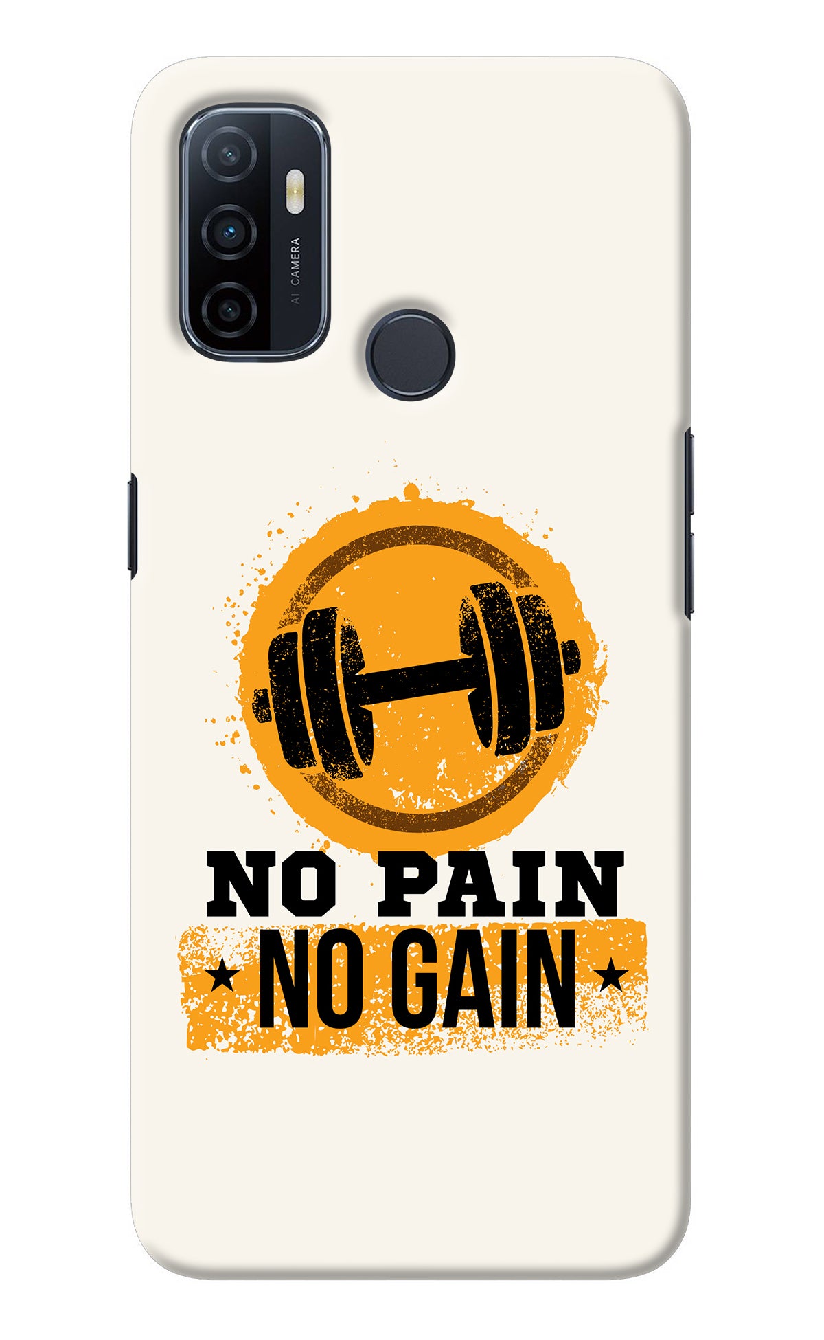 No Pain No Gain Oppo A53 2020 Back Cover