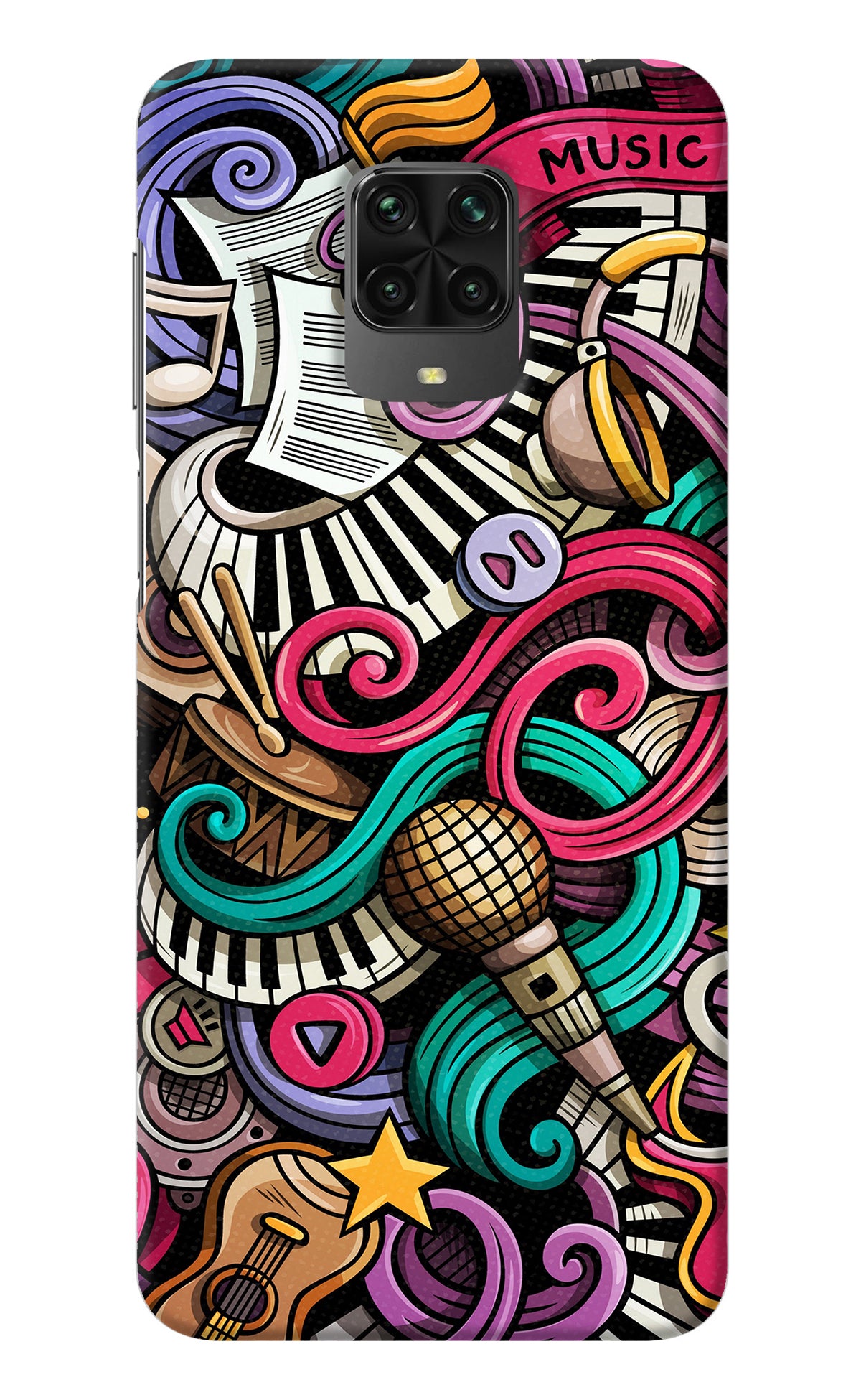 Music Abstract Poco M2 Pro Back Cover