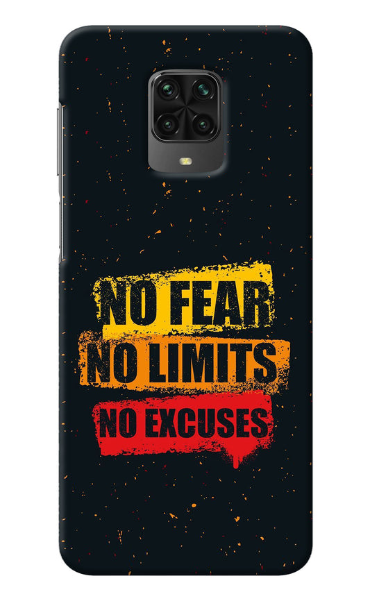 No Fear No Limits No Excuse Poco M2 Pro Back Cover