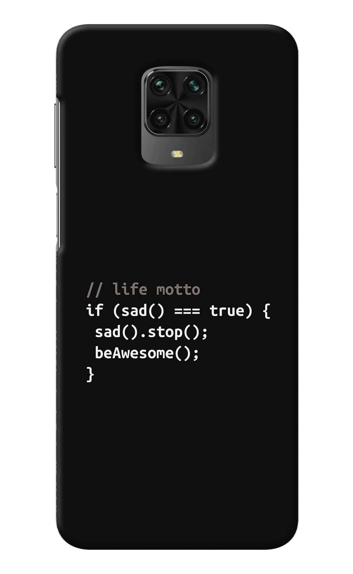 Life Motto Code Poco M2 Pro Back Cover