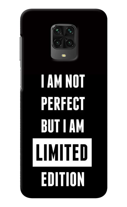 I Am Not Perfect But I Am Limited Edition Poco M2 Pro Back Cover