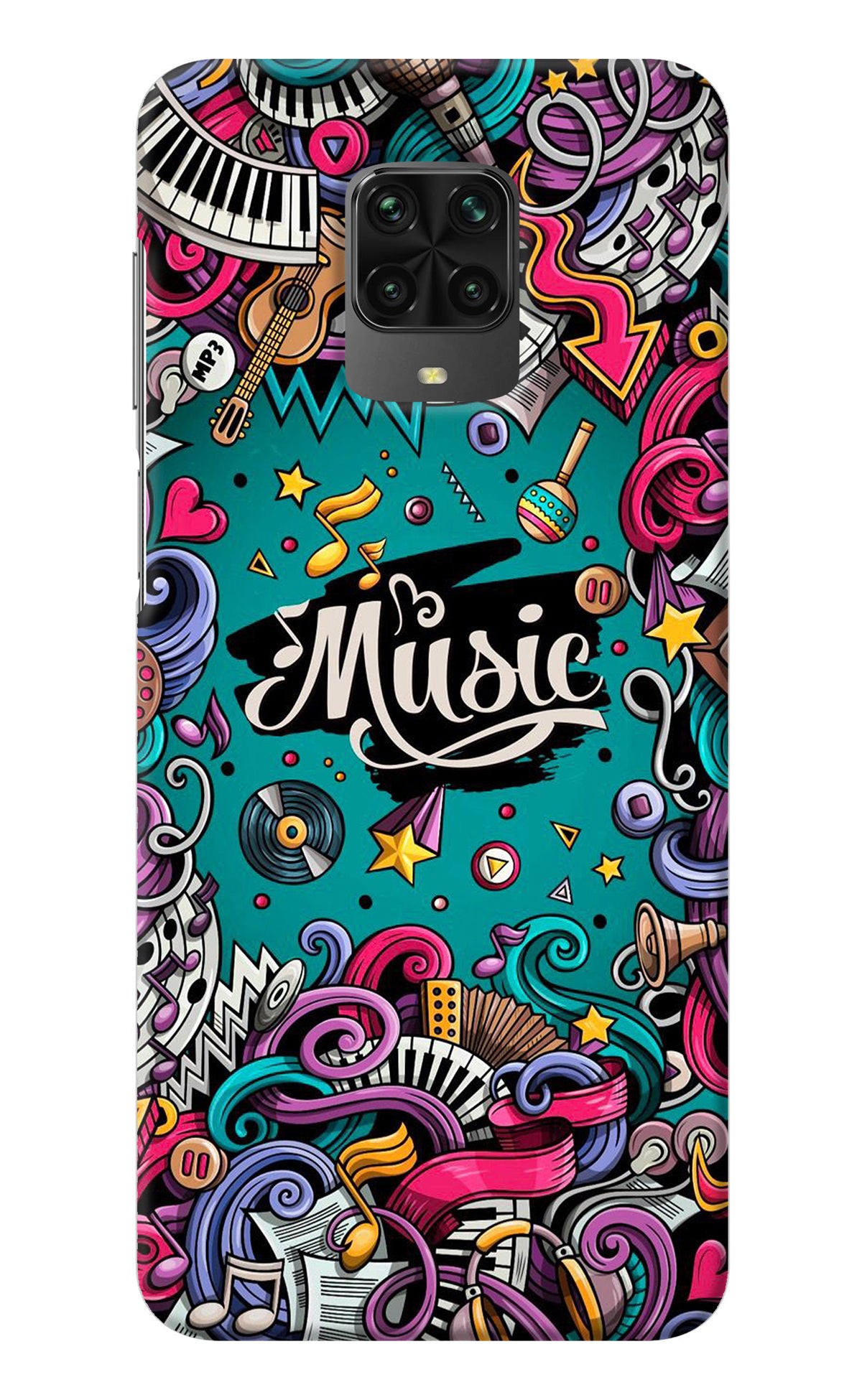 Music Graffiti Poco M2 Pro Back Cover