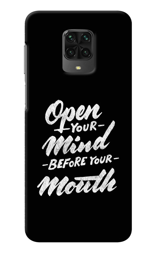 Open Your Mind Before Your Mouth Poco M2 Pro Back Cover