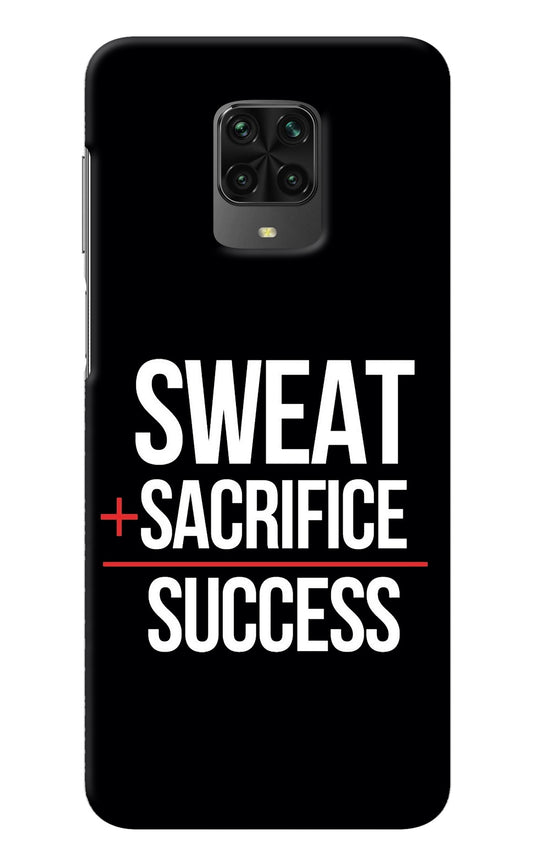 Sweat Sacrifice Success Poco M2 Pro Back Cover