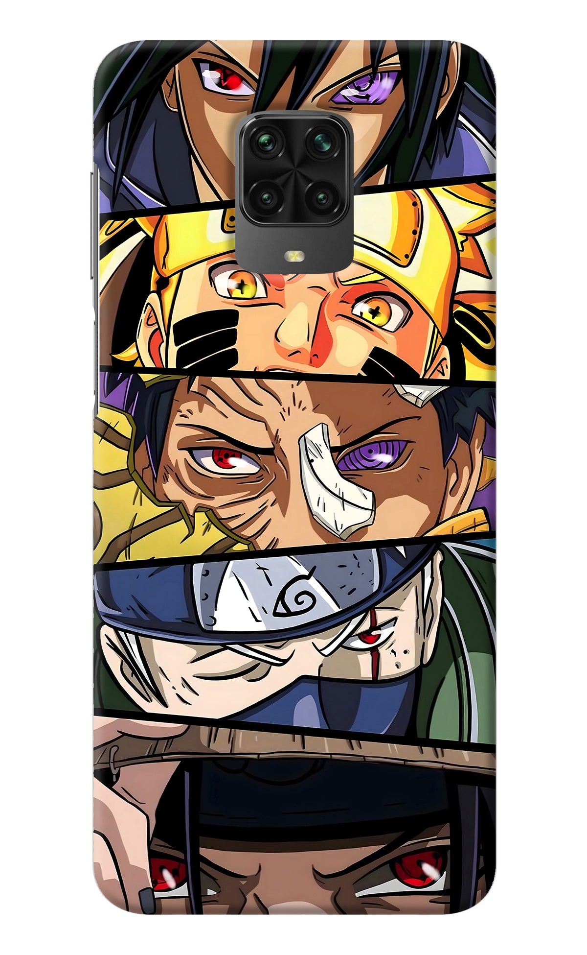 Naruto Character Poco M2 Pro Back Cover