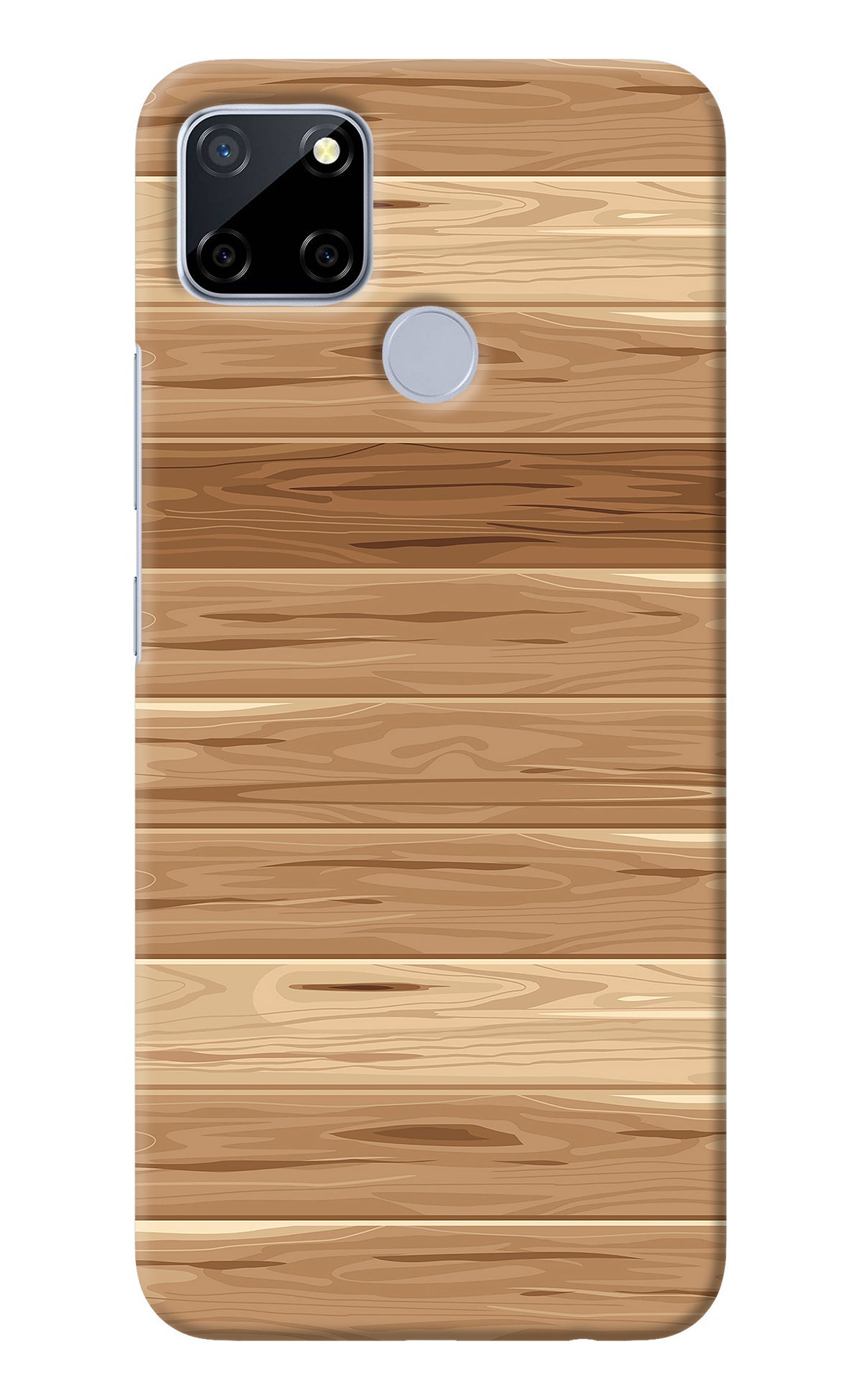 Wooden Vector Realme C12/Narzo 20 Back Cover