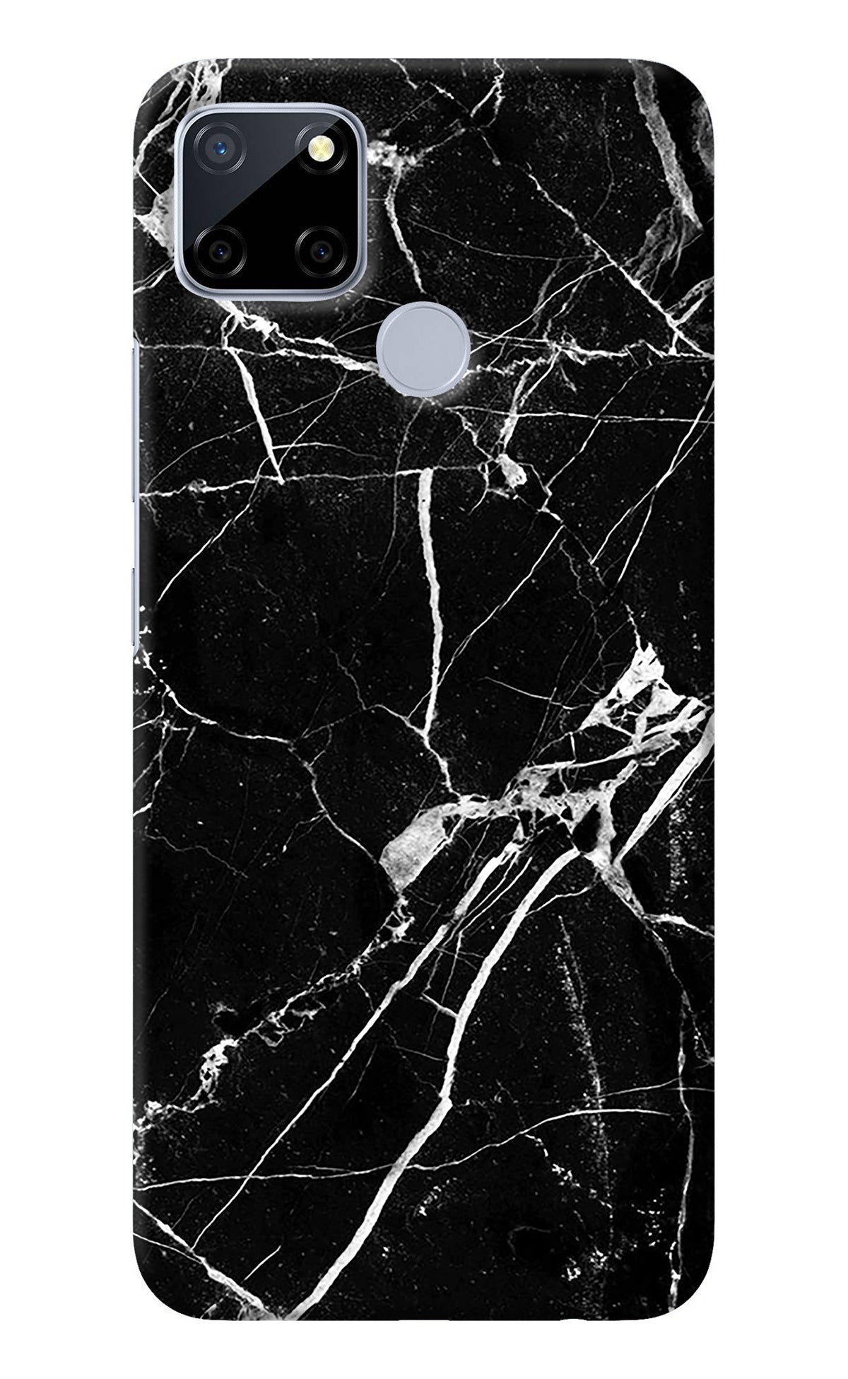 Black Marble Pattern Realme C12/Narzo 20 Back Cover