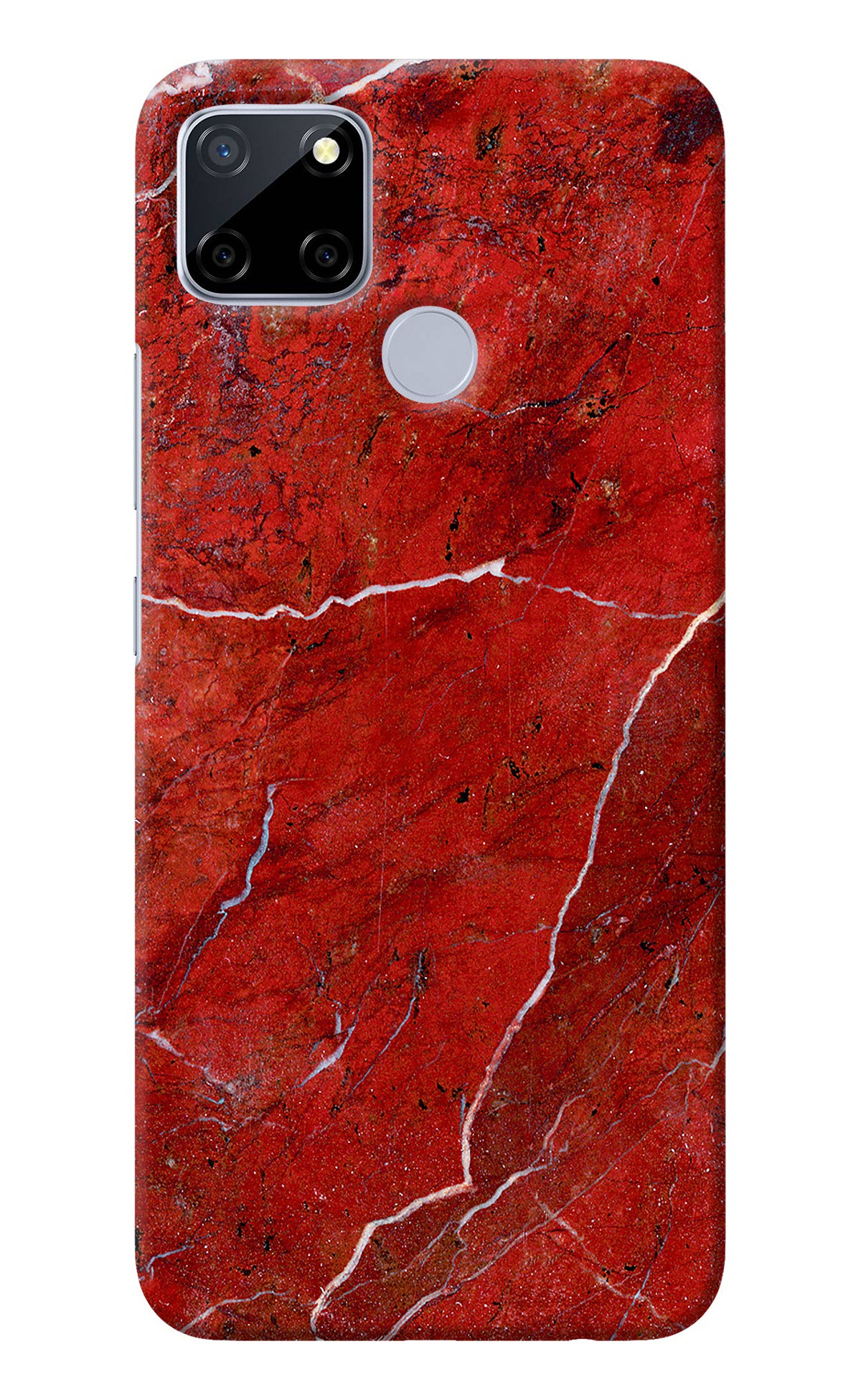 Red Marble Design Realme C12/Narzo 20 Back Cover