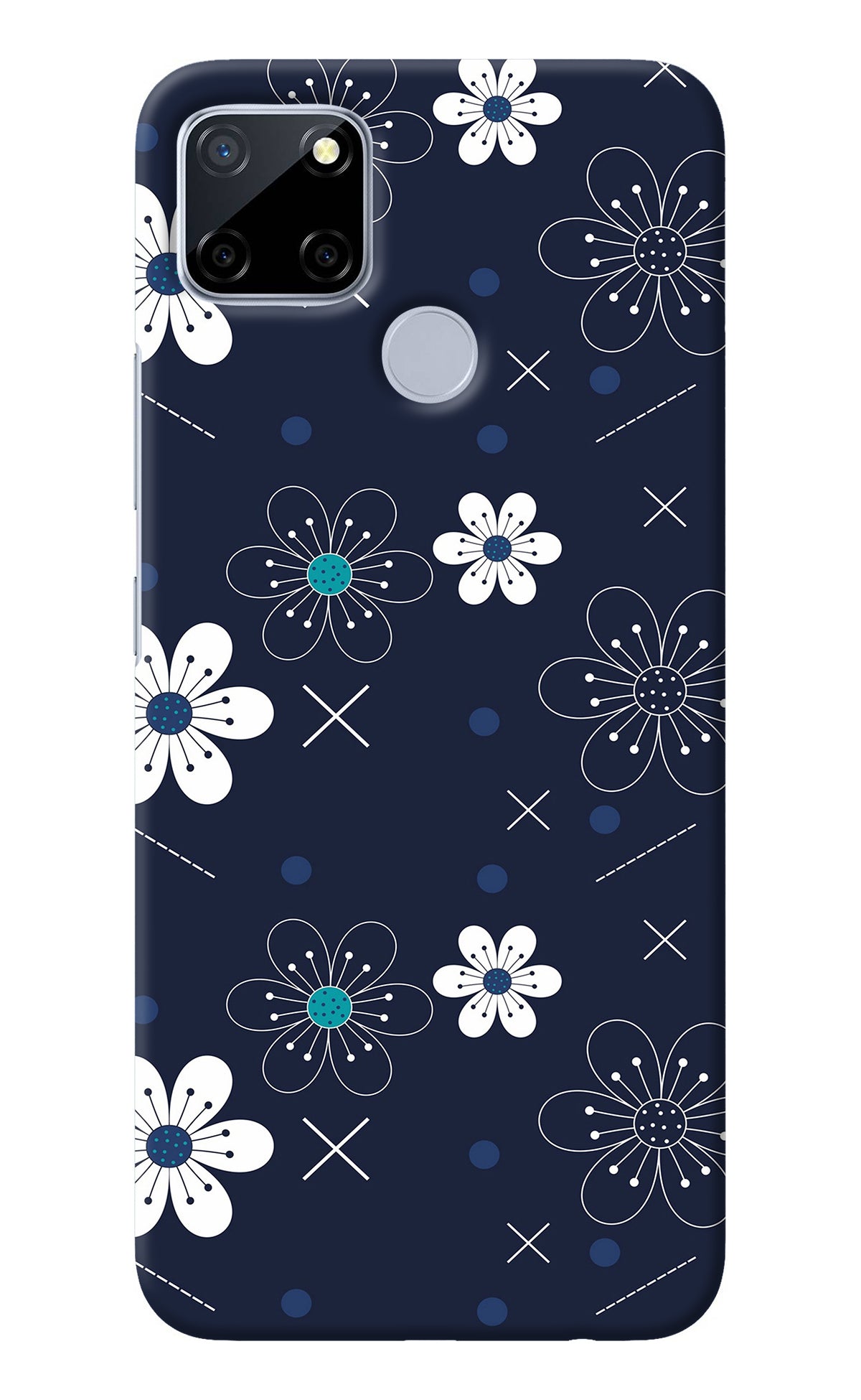 Flowers Realme C12/Narzo 20 Back Cover