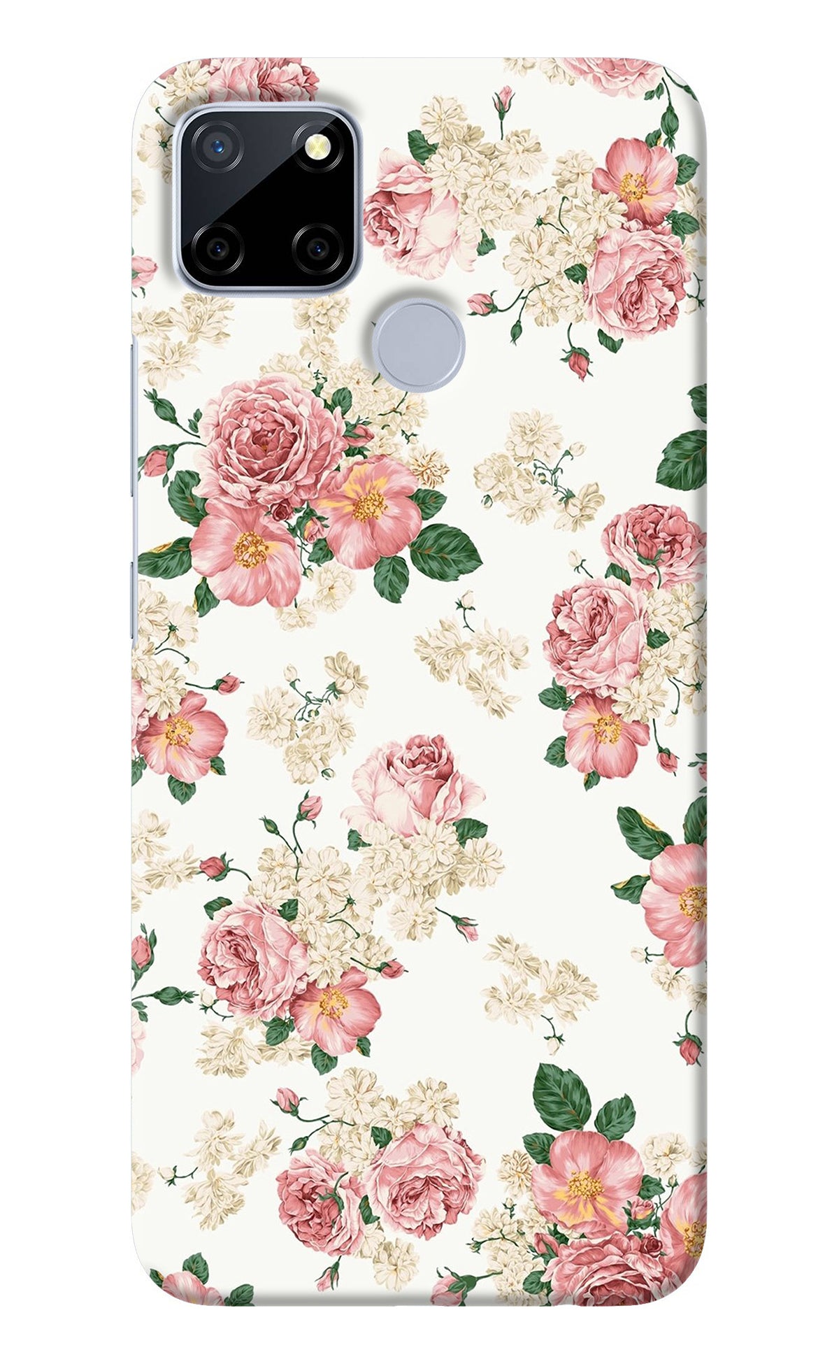 Flowers Realme C12/Narzo 20 Back Cover