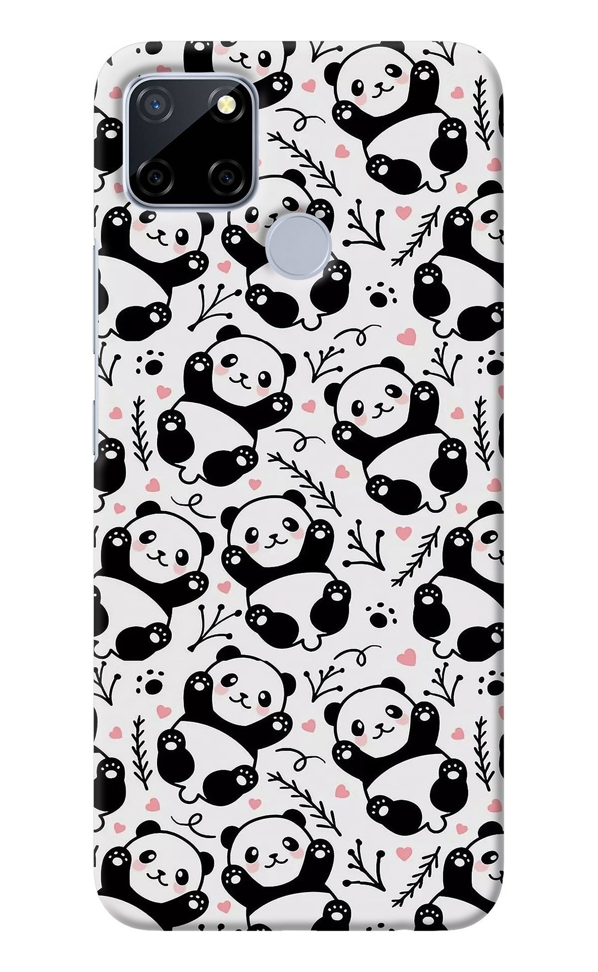 Cute Panda Realme C12/Narzo 20 Back Cover