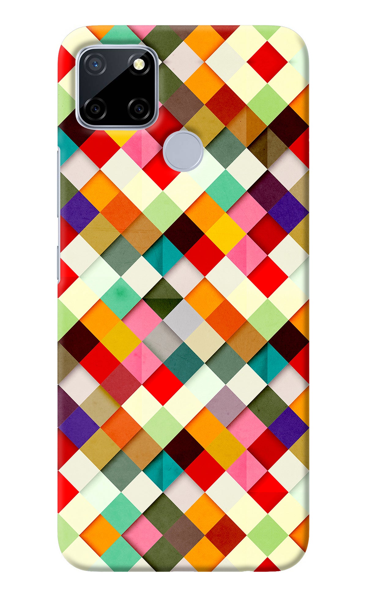 Geometric Abstract Colorful Realme C12/Narzo 20 Back Cover