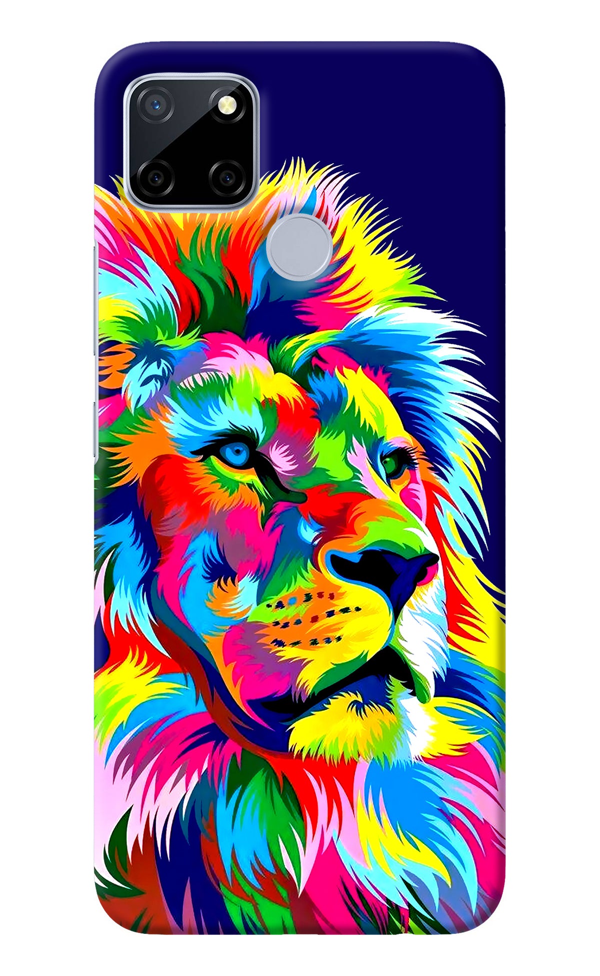 Vector Art Lion Realme C12/Narzo 20 Back Cover