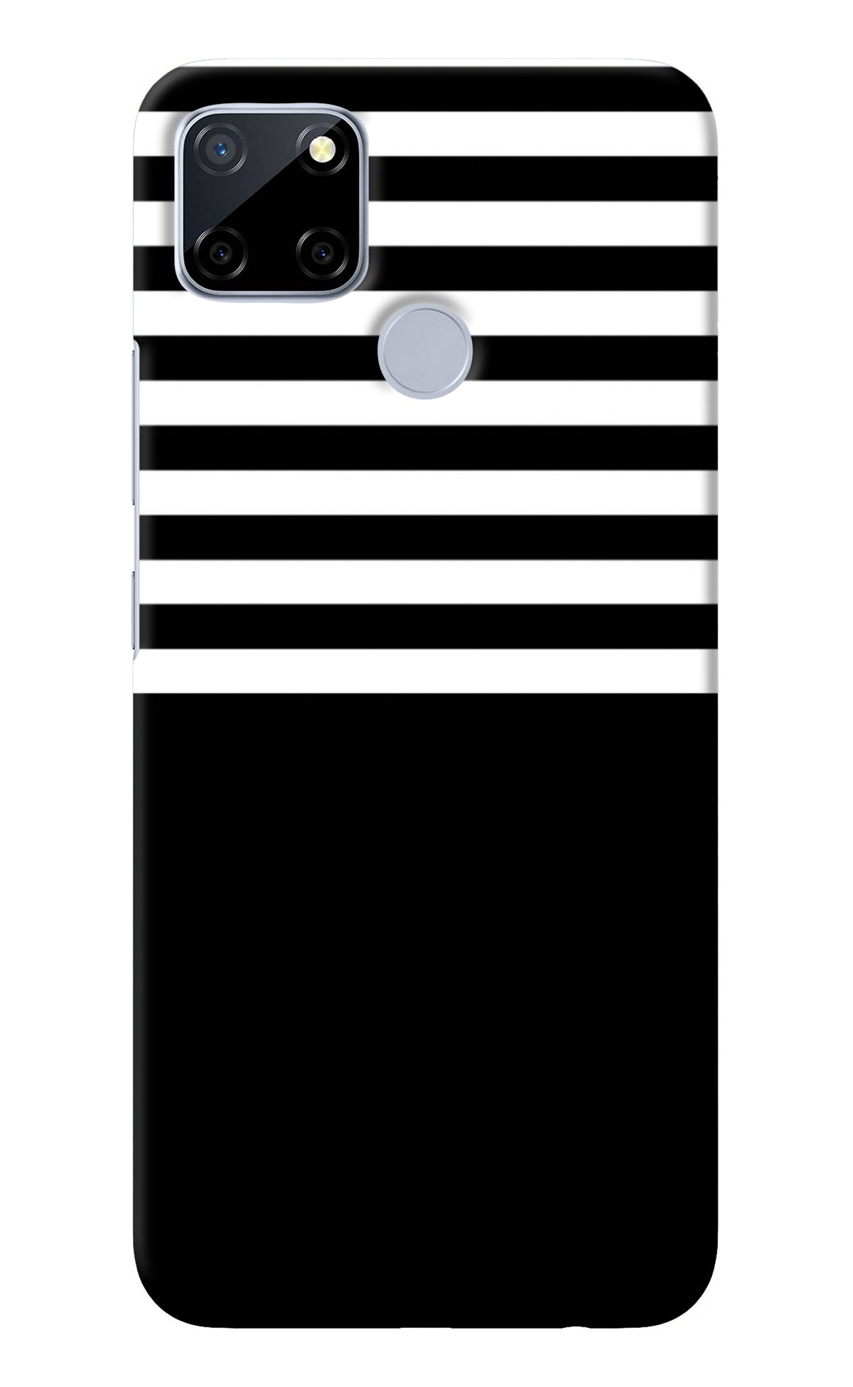 Black and White Print Realme C12/Narzo 20 Back Cover