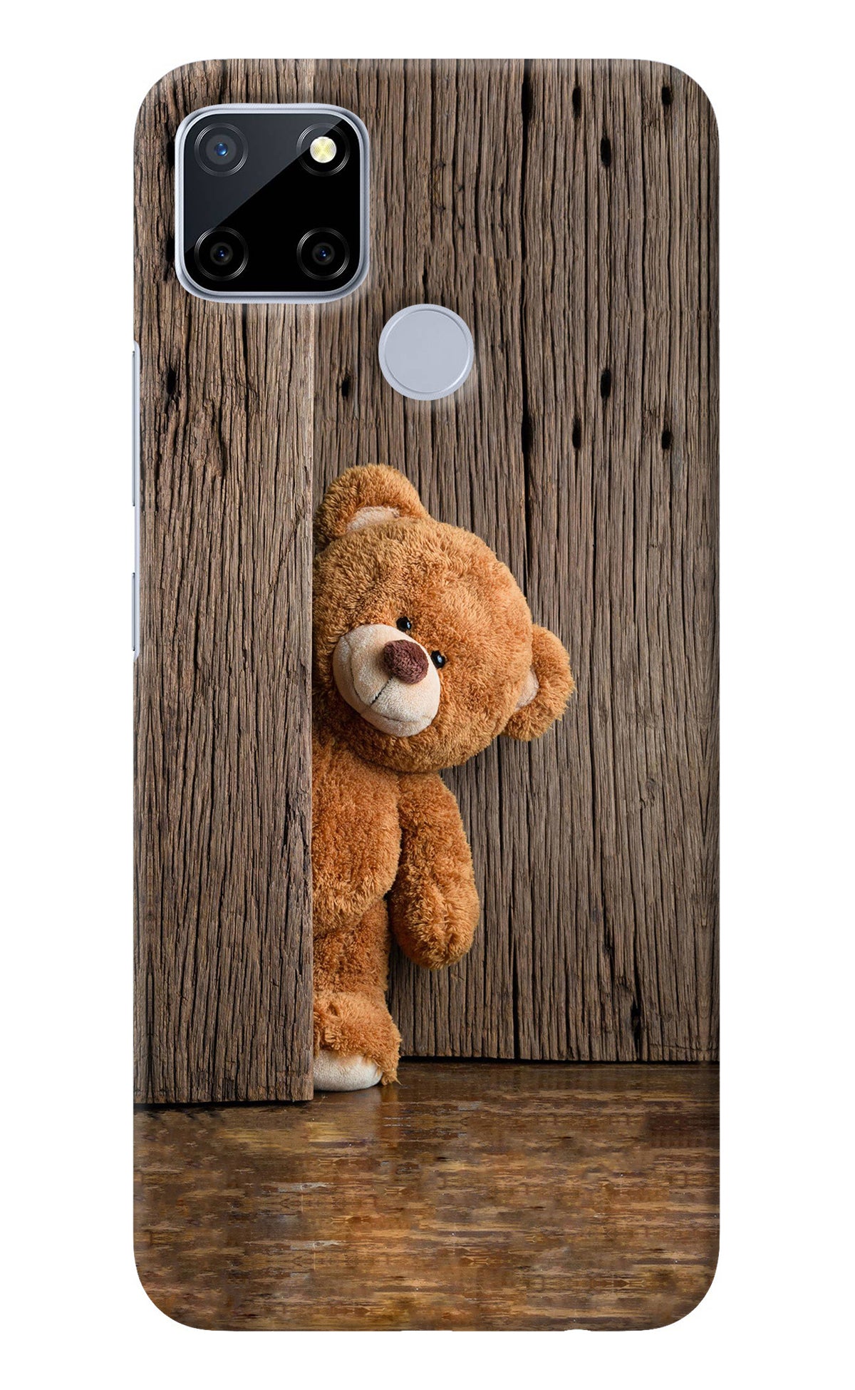 Teddy Wooden Realme C12/Narzo 20 Back Cover